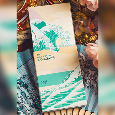 The Great Wave off Kanagawa V3 (Fresh Spring / Peppermint Green) Playing Cards-David Jon-Deinparadies.ch