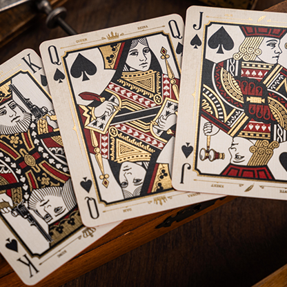 The Parlour Royale Ivory Edition (Red Edge Printing) Playing Cards-The Gentleman Wake, INC.-Deinparadies.ch