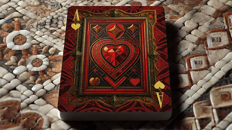 The Spirit of Cubism (Dark Red) Playing Cards-Deinparadies.ch-Deinparadies.ch