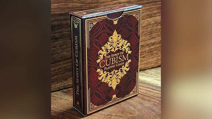 The Spirit of Cubism (Dark Red) Playing Cards-Deinparadies.ch-Deinparadies.ch