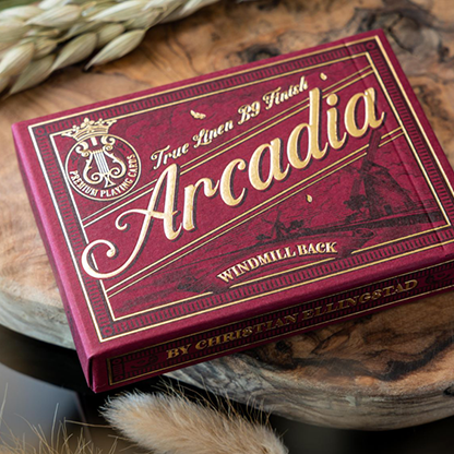 The Windmill Back (Claret Purple Edition) Playing Cards Arcadia Playing Cards bei Deinparadies.ch