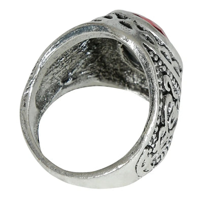 Vampir Fingerring mit Stein | rot-Guirca-Deinparadies.ch
