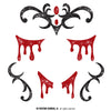 Vampirin Glitzer Klebetattoo-Guirca-Deinparadies.ch