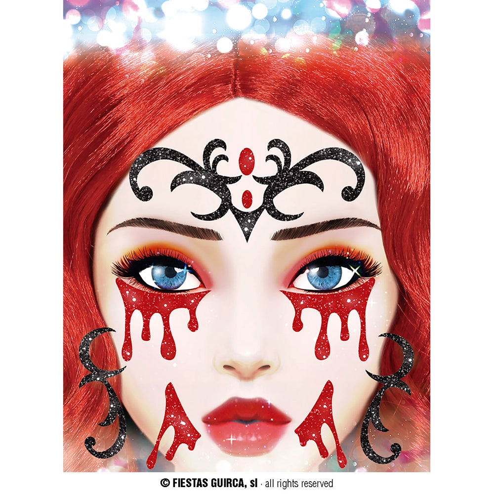 Vampirin Glitzer Klebetattoo-Guirca-Deinparadies.ch