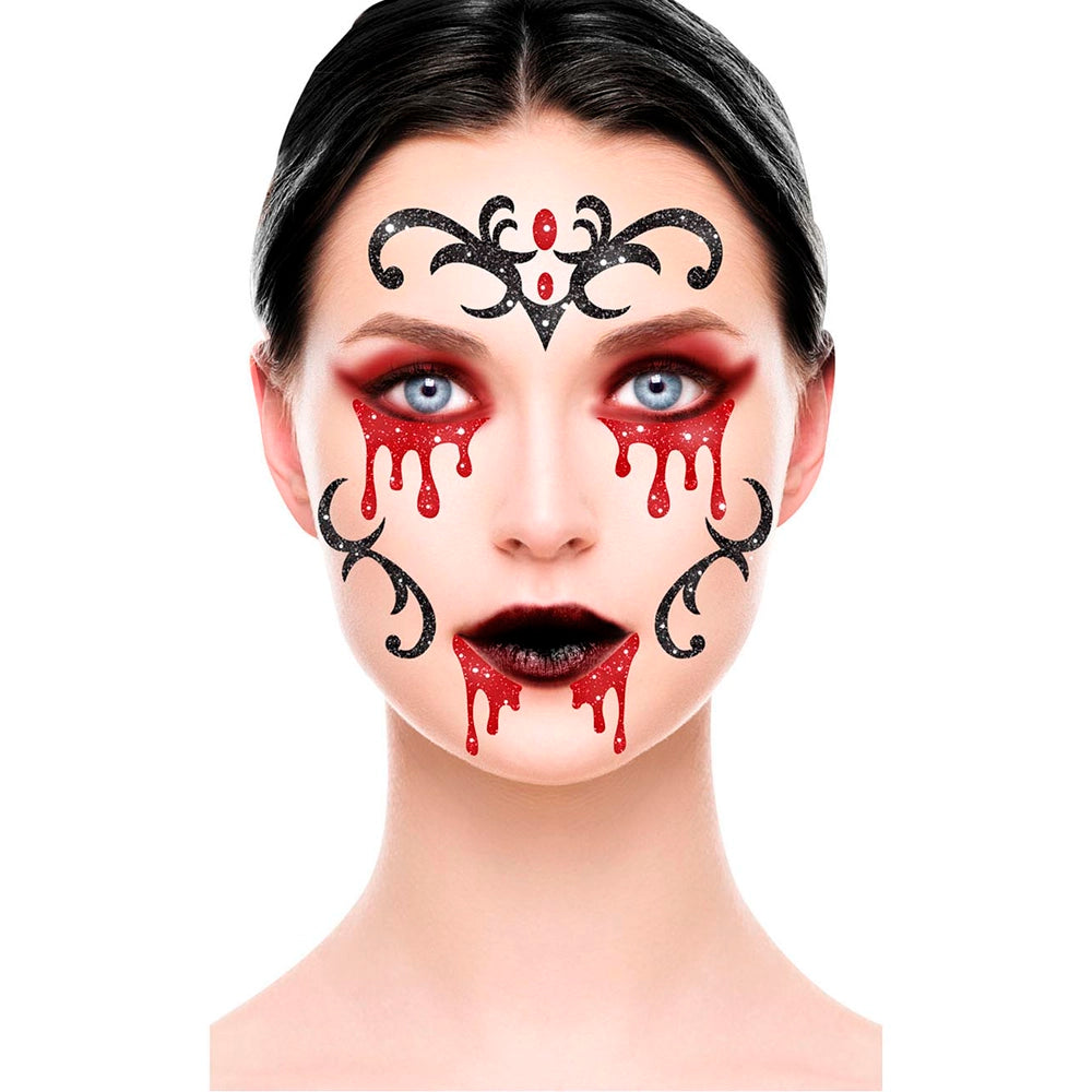 Vampirin Glitzer Klebetattoo-Guirca-Deinparadies.ch