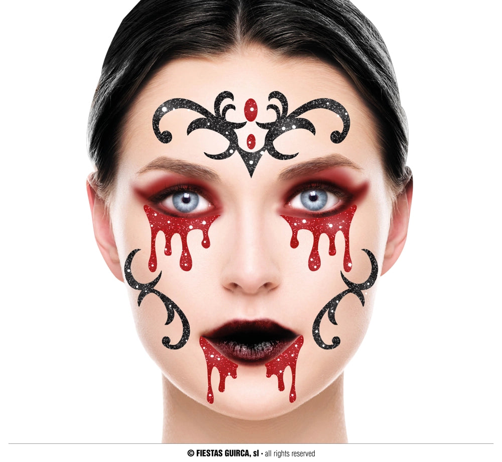 Vampirin Glitzer Klebetattoo-Guirca-Deinparadies.ch