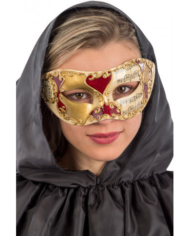 Venezianische Maske gold/rot-Carnival Toys-Deinparadies.ch