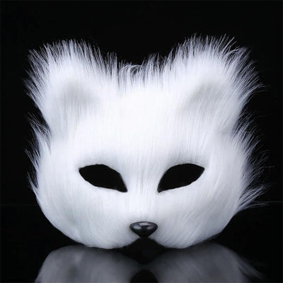 Venetian mask with white fur Deinparadies.ch consider Deinparadies.ch