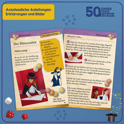 Amazing magic tricks | 50 children's fun cards