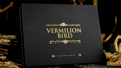 Coffret Or Noir Oiseau Vermillon | Cartes à jouer Arche
