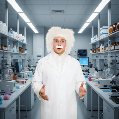 Verrückter Wissenschaftler Perücke-Wicked-Deinparadies.ch