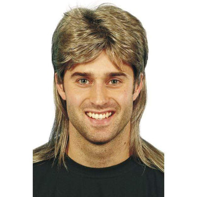Mullet wig, blonde-brown Smiffys at Deinparadies.ch