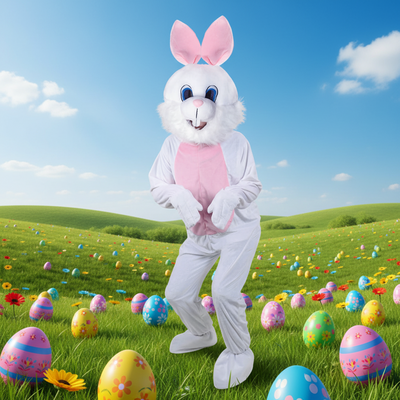 Weisser Osterhase Rabbit Kostüm