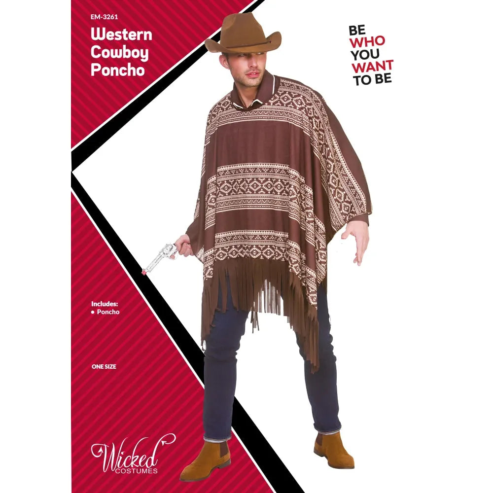 Western Cowboy Poncho-Wicked-Deinparadies.ch