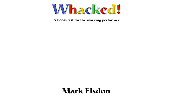 Whacked Book Test by Mark Elsdon - ebook Magic Tao bei Deinparadies.ch