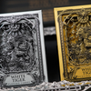 Cofanetto in oro nero tigre bianca | Carte da gioco dell'Arca