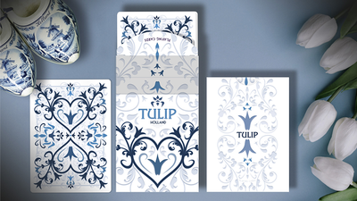 White Tulip Jugando a las cartas Dutch Card House Company Deinparadies.ch en Deinparadies.ch