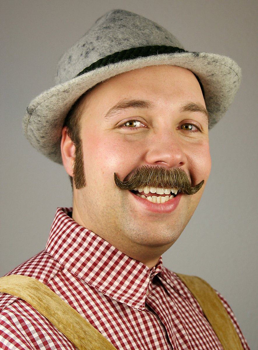 Wilhelm Schnurrbart Echthaar blond-Metamorph-Deinparadies.ch