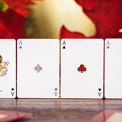 Year of the Horse (Red) Playing Cards | TCC Fashion-TCC PLAYING CARDS CO. LIMITED-Deinparadies.ch