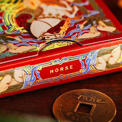 Year of the Horse (Red) Playing Cards | TCC Fashion-TCC PLAYING CARDS CO. LIMITED-Deinparadies.ch
