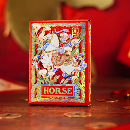 Year of the Horse (Red) Playing Cards | TCC Fashion-TCC PLAYING CARDS CO. LIMITED-Deinparadies.ch