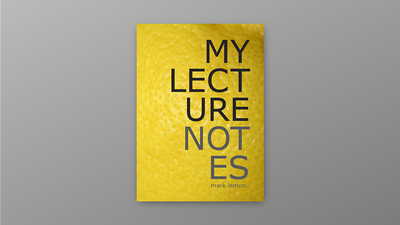 Yellow Lecture Notes | Mark Lemon-Deinparadies.ch-Deinparadies.ch