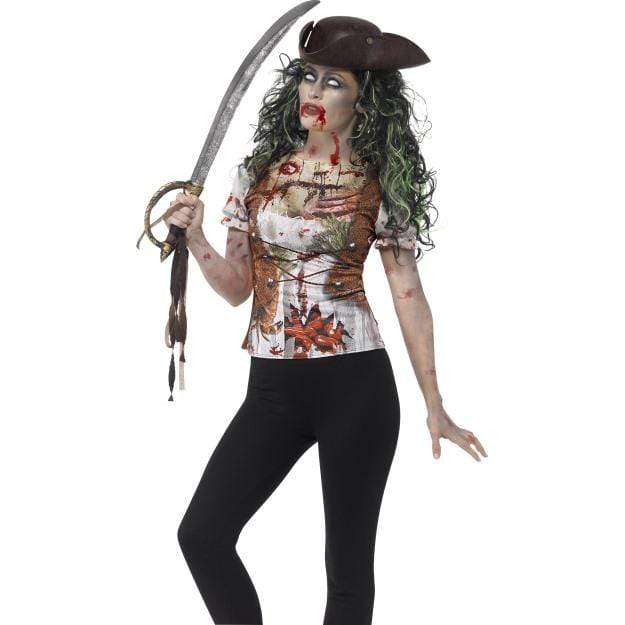 Zombie Pirate Bride T-Shirt Smiffy's at Deinparadies.ch