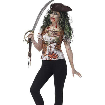 Zombie Pirate Bride T-Shirt Smiffy's at Deinparadies.ch