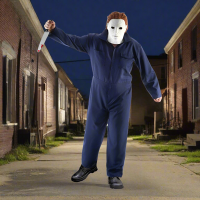 Blue overall serial killer Michael Myers