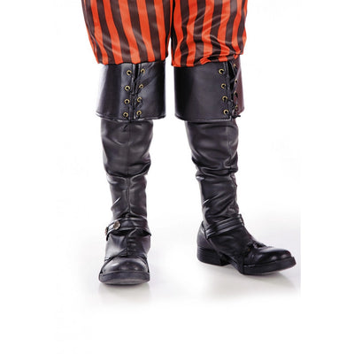 Schwarze Schuhüberzieher Pirat