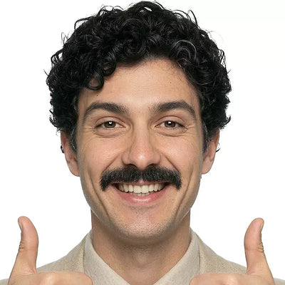 Boris Echthaar Schnauz | braun