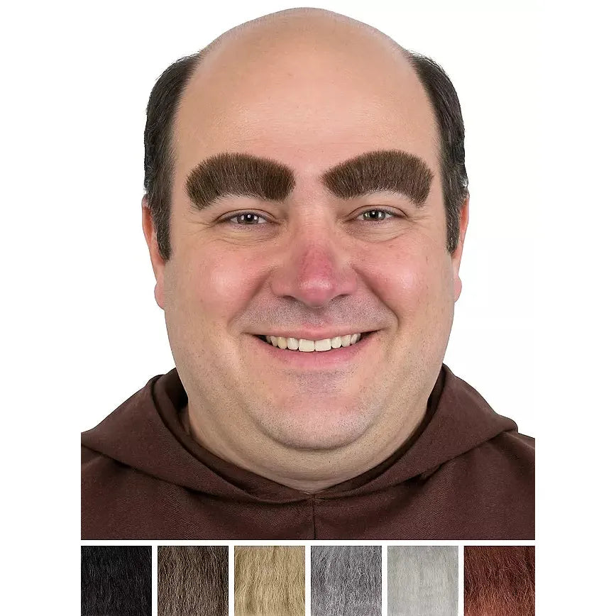 Buschige Echthaar Augenbrauen | schwarz