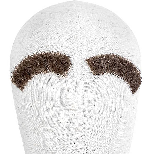 Buschige Echthaar Augenbrauen | schwarz