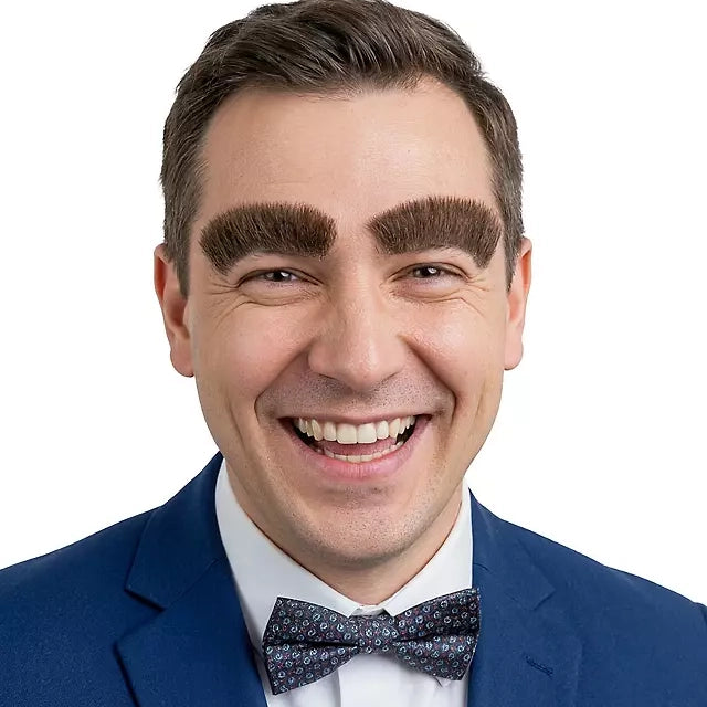 Buschige Echthaar Augenbrauen | schwarz