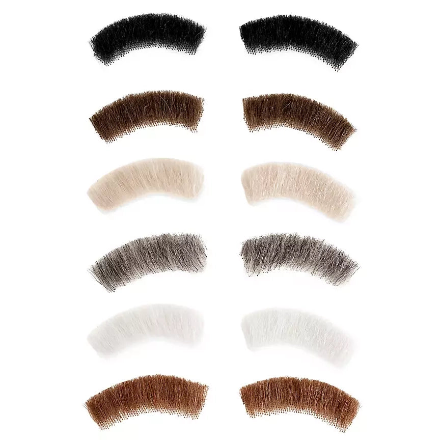 Buschige Echthaar Augenbrauen | schwarz