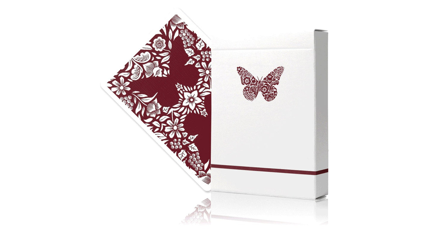 Carte da gioco dei lavoratori delle farfalle | Gioco di carte - Rosso - Murphy's Magic