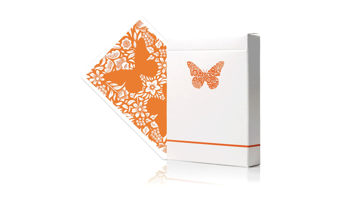 Butterfly Workers Playing Cards | Card game - Orange - Murphy's Magic