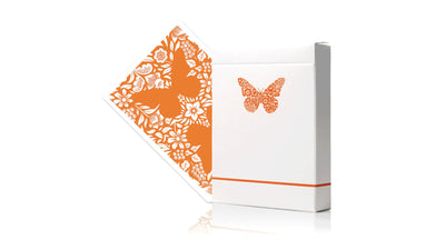 Naipes de trabajadores mariposa | Juego de cartas - Naranja - Murphy's Magic