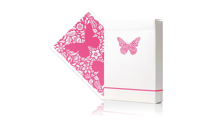Butterfly Workers Playing Cards | Kartenspiel Pink Murphys bei Deinparadies.ch