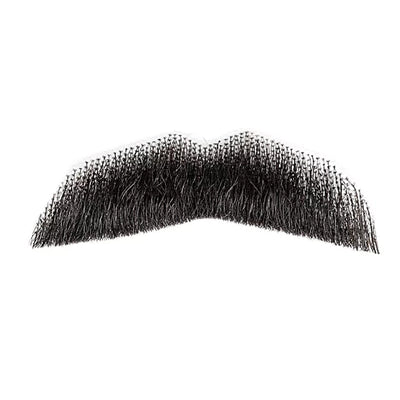 Detective Schnurrbart Echthaar schwarz