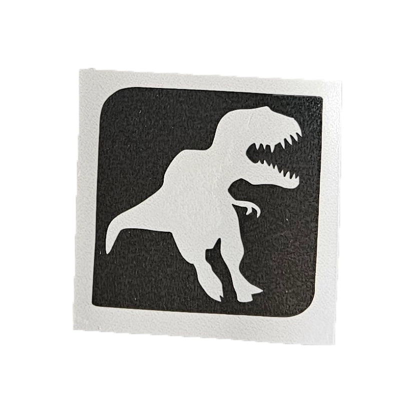 Glitter-Tattoo Schablone | 15x Dino