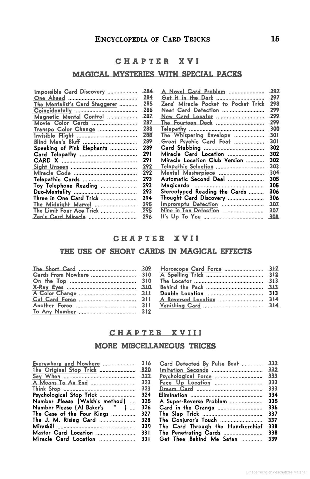 Encyclopedia of Card Tricks by Jean Hugard