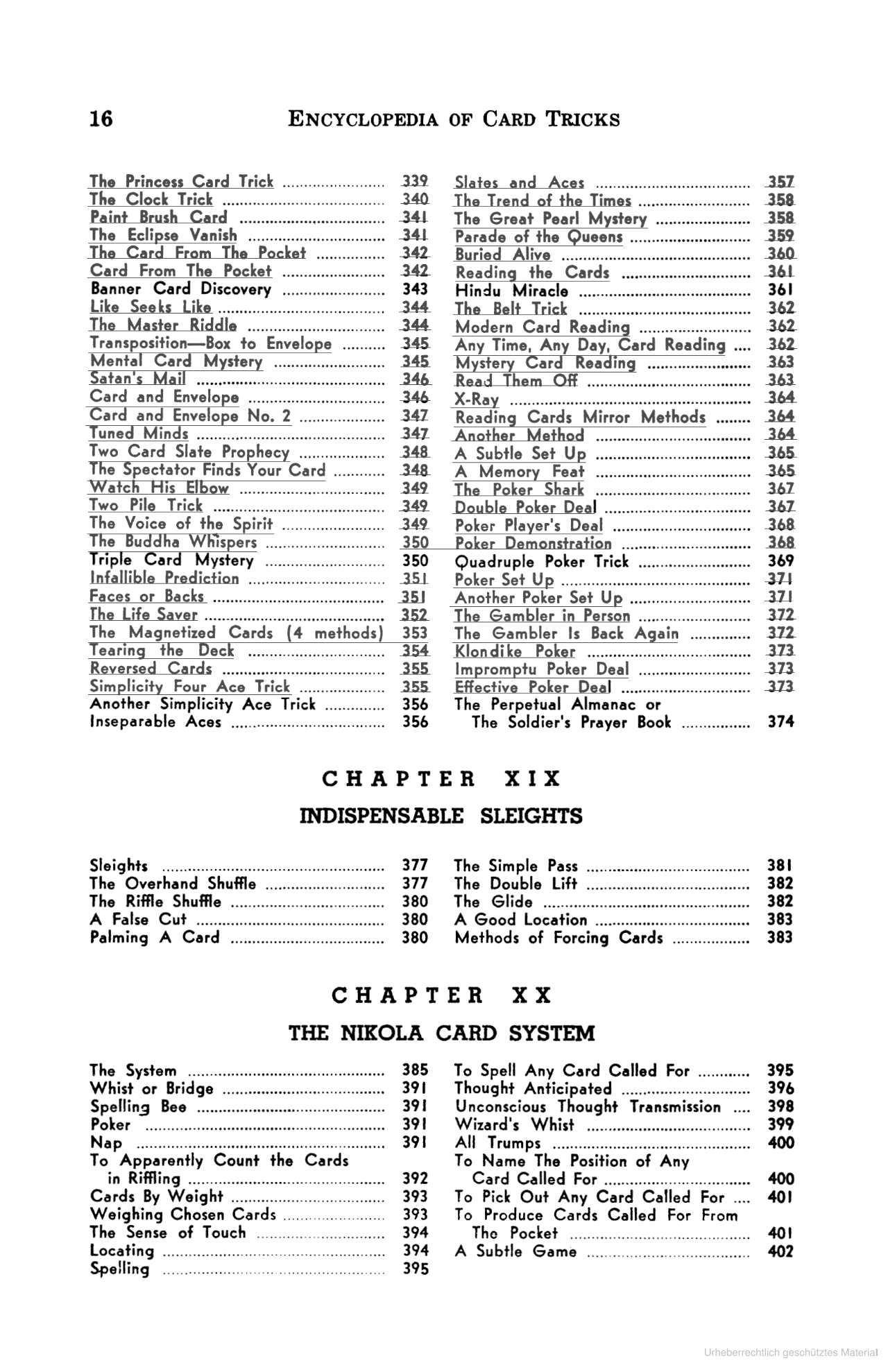 Encyclopedia of Card Tricks by Jean Hugard