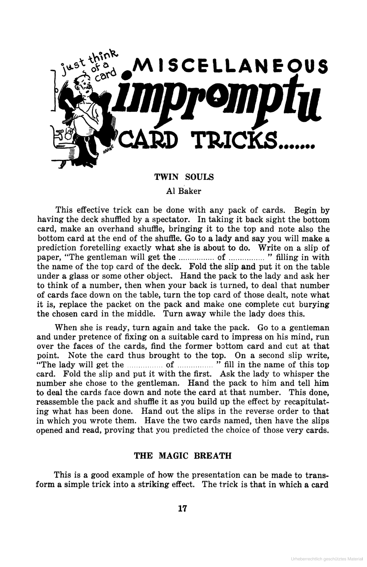 Encyclopedia of Card Tricks by Jean Hugard
