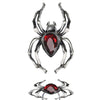 Spinne mit rotem Sterin Fingerring