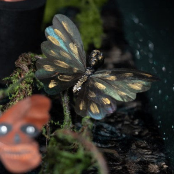 Totenkopf Schmetterling mit Clip