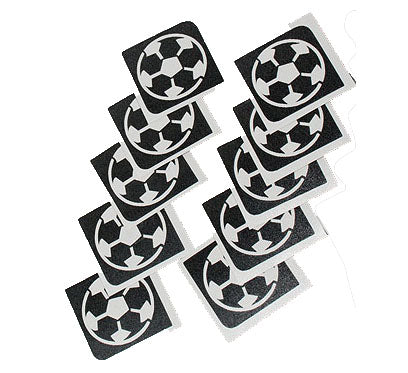 Glitter-Tattoo Schablone | 15x Fussball