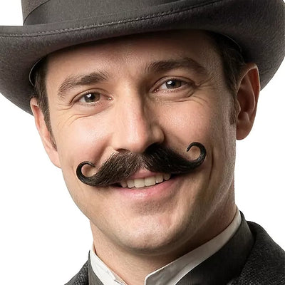 Gentleman Echthaar Schnurrbart | braun