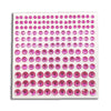Adesivi con strass e pietre glitterate - Rosa - Accessori per feste a forma di gufo