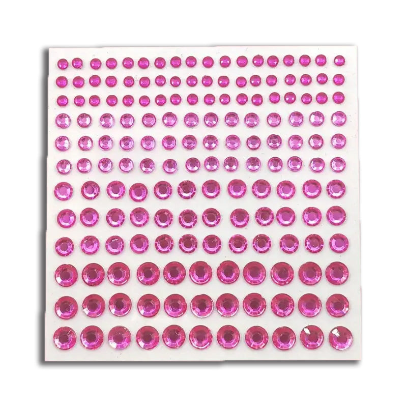 Glitzersteine Rhinestone Sticker - Pink - Party Owl Supplies